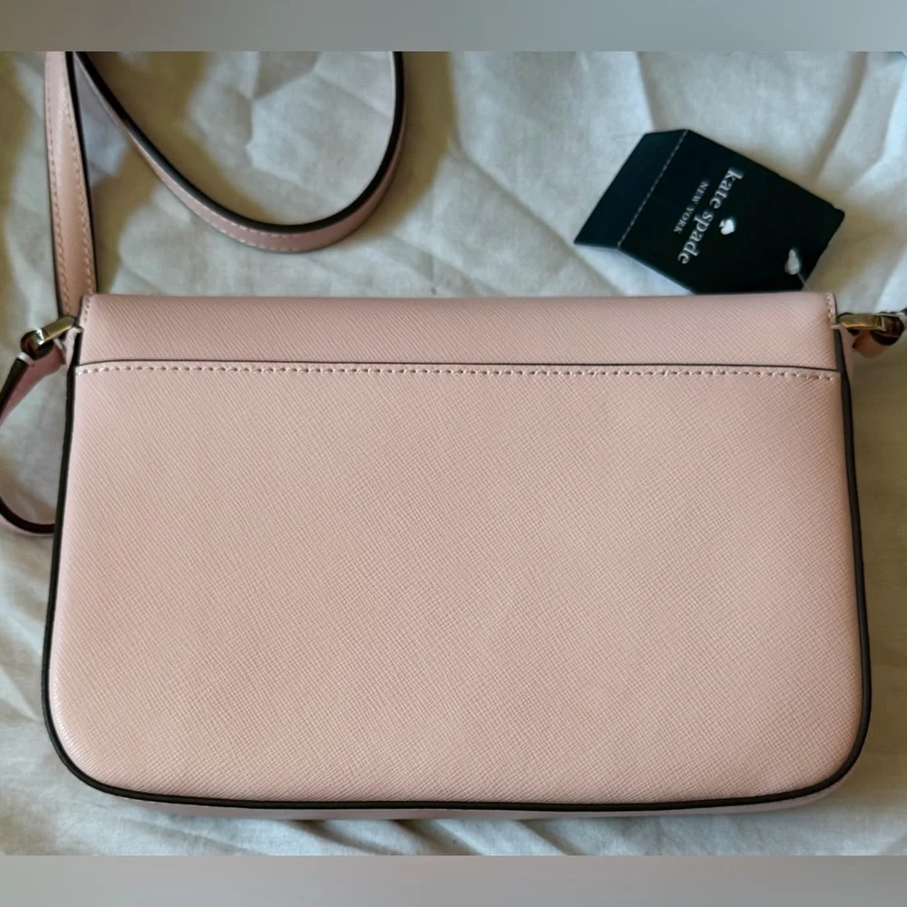 NEW Kate Spade New York Sadie Leather Crossbody Purse in Light Pink, NWT